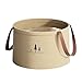 Camping Bucket – Compact Water Carry Bin, Anti-Skid Bottom Storage Tub, Durable Collection Bucket, Easy Grip Handle | Multi-Use Container For Gardening Tasks, Car Washing, Household Chores