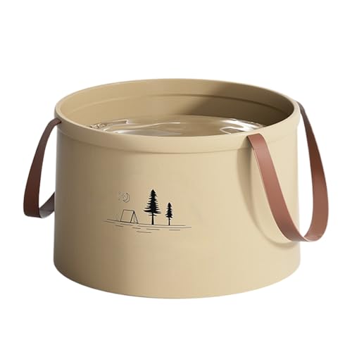 Cubo de Agua - Balde Portátil con Asa,Lavabo Ligero Multiusos para Lavado De Coches, Jardinería, Camping, Viajes Y Actividades Al Aire Libre - Recipiente Impermeable Plegable