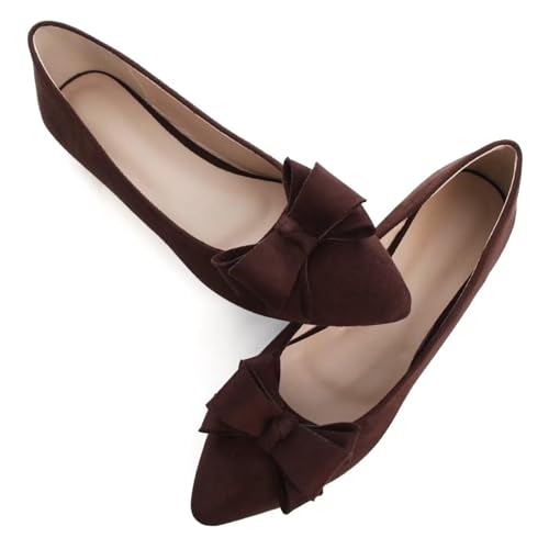 Image of SAILING LU Women's Bow-Knot Pointed Toe Ballet Flats