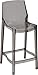 Destock Meubles Tabouret de Bar Design Polycarbonate fumé