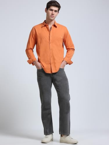 Image of StitchX Men's Full Sleeve Core Essentials Twill Over-Dyed Shirt XS-2XL