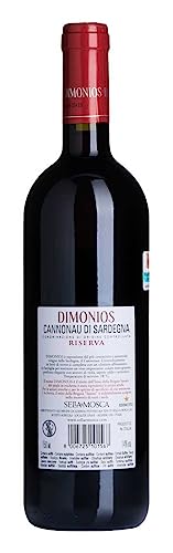 Sella & Mosca Dimonios - Cannonau di Sardegna DOC - 100% Cannonau Trauben, Plant Based - 1 Flasche 750 ml