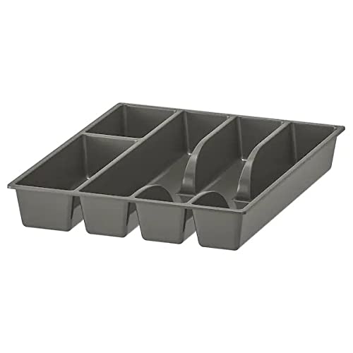 Ikea Sold by Bunnings Home Smacker Plastic Cutlery Tray (Grey, 31x26 cm, 12x10'')