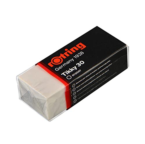 Gommes rOtring S0234101 Tikky boîte de 30 pour éliminer les traces noires sur le papier