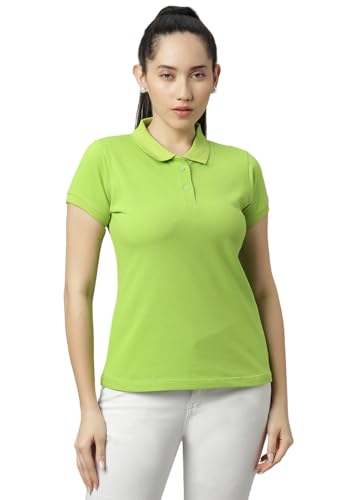 Image of Wear Your Opinion Womens Polo Collar Neck T-Shirt Top (Design: Solid)