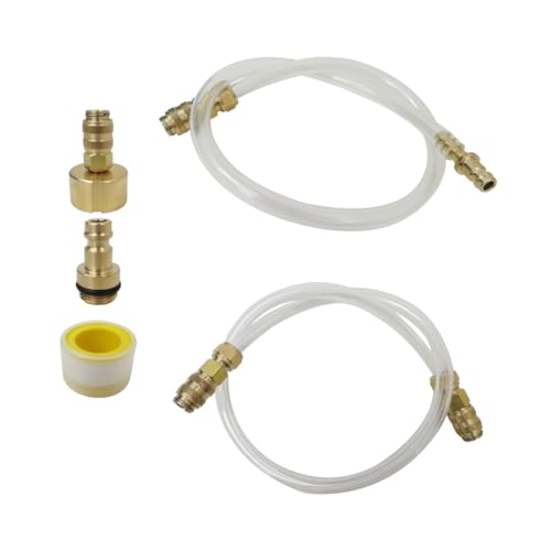Bleed Kit & Fill Kit with Leak Free Brass Helm Fitting Rust Proof Quick Connect for Seastar Hydraulic Steering Systems & Hydraulic Steering Fluid