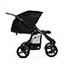 Bumbleride Indie Twin Double Stroller - Side-by-Side Infant and Toddler Stroller with Compact Standing Fold, Air-Filled Tires & All-Wheel Suspension - Black