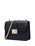 LA FESTIN Ladies Designer Black Leather Shoulder Chain Purses Women's Fashion Cross-body Dionysus Bags