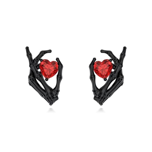 Christmas Day Earrings 925 Sterling Silver Bat/Chicken/Cardinal/Shamrock/Celtic/Cross Studs Festival Earrings Gothic Jewelry Gifts for Women