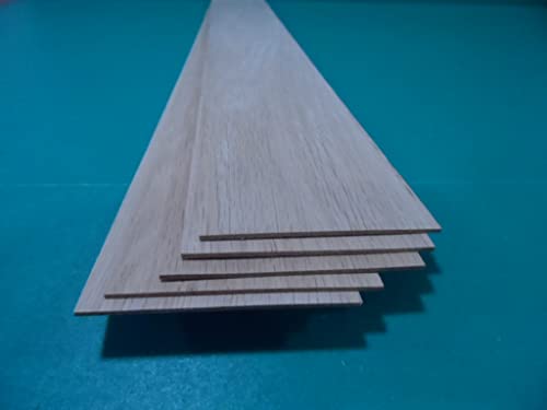 Oak Wood Sheets 1/16 x 3 x 24 (5) - Quantity is Listed in Parenthesis in Title