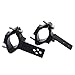 Produktbild lembrd 2 stücke Motorrad Scheinwerferhalter Lampenhalter Scheinwerfer Halterung schwarz universal Gabel 22-54MM