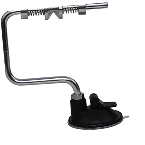 VICASKY Fishing Line Spooling System with Clamping Force Compact Design Multi Rotate Spool Holder Strong Vacuum Suction Cup for Easy Operation Silver