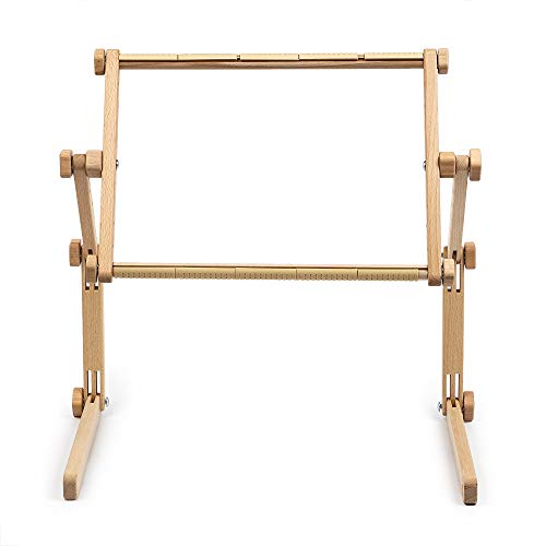 Soporte de bordado en madera de haya orgánica con marco regulable Needlework para mesa 6