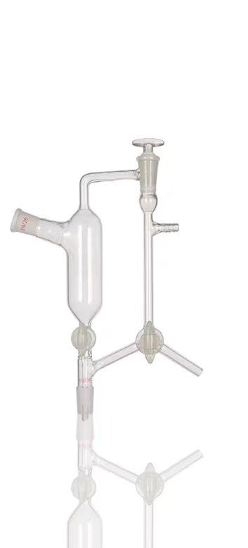 kolba laboratoryjna, Laboratoryjny odbiornik próżniowy ze szkła borokrzemianowego 19/26 24/29 29/32 Złączki żeńskie x męskie(24-29 to 24-29)
