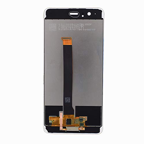Image of LCD Screen and Digitizer Assembly with Fingerprint Button Keypad and Bezel Frame Compatible with Huawei P10 Plus VKY-L09 VKY-L29 VKY-AL00(White)