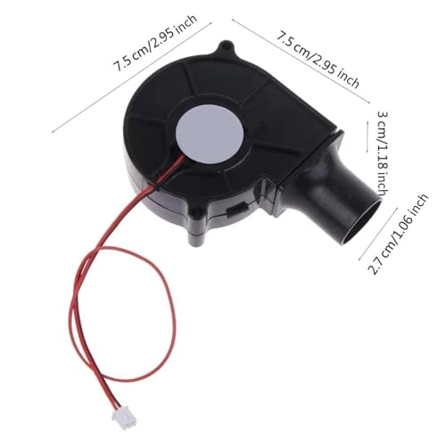 Image of ATORSE BBQ Fan Air Blower Accessories Heavy Duty for Drying Boots Outdoor Fireplace 12V