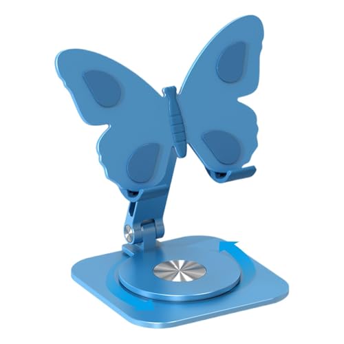 Soporte para teléfono de escritorio con diseño moderno de mariposa y base antideslizante estable