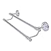 Allied Brass R-72/36 Regal Collection 36 Inch Double Towel Bar, Satin Chrome