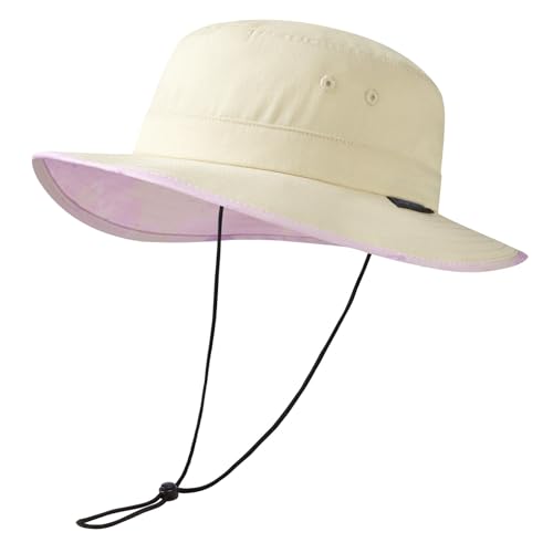 Image of UPF 50+ Foldable Sun Hat Patterned Under Brim Bucket Hats for Summer Hiking Fishing Beach Safari Men Women