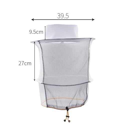 Chapeaux anti-abeilles à double maille noire pour outils apicoles - 3