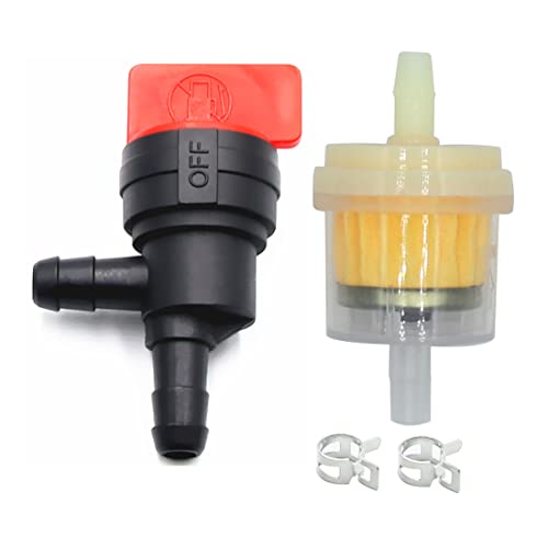1/4" 90 Degree Shut off Valve With Fuel Filter for Tecumseh 35857