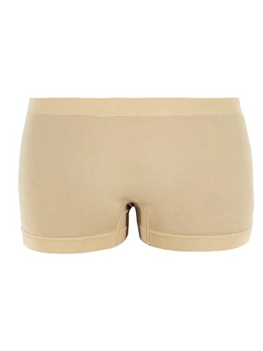 Laphilo Pantaloncini Sottogonna da Donna Boxer di Sicurezza Donna Mutande Morbide Elasticizzate da 1/3 Pezzi Art. 3021 (Beige/1pc, 8-10 Anni)