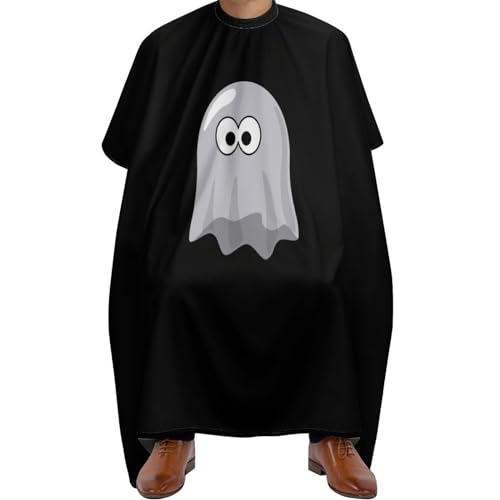 Boo Ghostly Hair Cutting Cape for Men Women Waterproof Barber Cape Adjustable Salon Haircut Capes