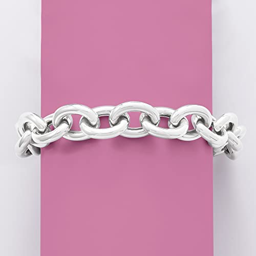 Ross-Simons Sterling Silver Large Oval-Link Bracelet3