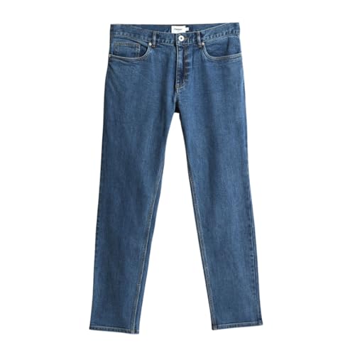Farah Jeans da Uomo in Denim Lavato Dritto Olmo, 36, Indaco Indossato