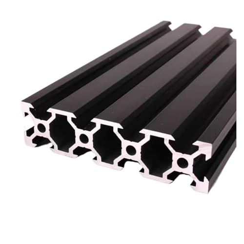 Profilé aluminium noir 2080 fente en T rail CNC rigide 750mm