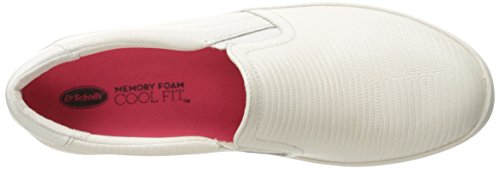 Image of Dr. Scholl's Shoes Women's Madison Fashion Sneaker, Gardenia Reptile Leather, 8 M US
