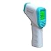 Niebieski bezdotykowy laserowy termometr na podczerwień - cyfrowy termometr na czoło z wyświetlaczem LCD, pistolet do termometru dla niemowląt i dorosłych, alarm gorączkowy i pamięć danych, szkoła i biuro ℃ i ℉
