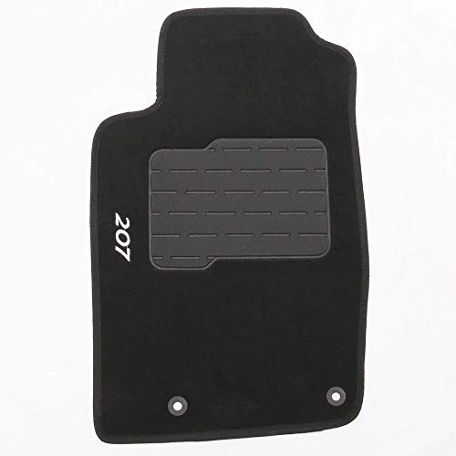 Kit de 5 peças, Tapete Carpete, Flash Acessórios, 207 Preto (05 Peças)