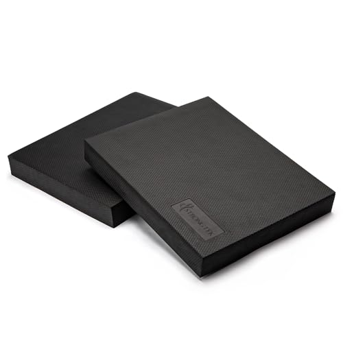 Image of StrongTek Extra Wide Foam Balance Pad for Physical Therapy, 19 inch X 15.8 inch X 2.4 inch, High-Density TPE Foam Pad for Exercise, Enhanced Stability, Core Strength, Non-Slip & Water-Resistant, for Fitness, Yoga
