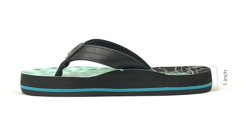 Image of REDVOLUTION Girls Classic Braided Accented Beach Sandals Casual Flip Flop Surfer Girl