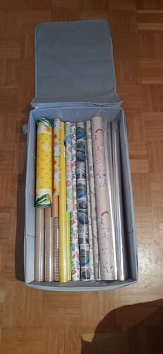 Amonsen 100 * 43 * 18cm Boden Schuhe Lagerung Organizer Behälter mit Deckel, staubdicht und atmungsaktiv, strapazierfähiges Kunststoffbrett in Boxen, dunkelgrau