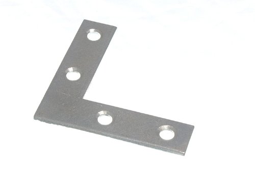 250 x 63 mm BZP acciaio piatto angolo Brace staffe angolari: forte, rinforzo resistente alla ruggine