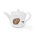 Price comparison product image RW WN4090-XT Royal Worcester Wrendale Designs China One Pint Tea Pot-Hedgehog and Mouse, Ceramic, White