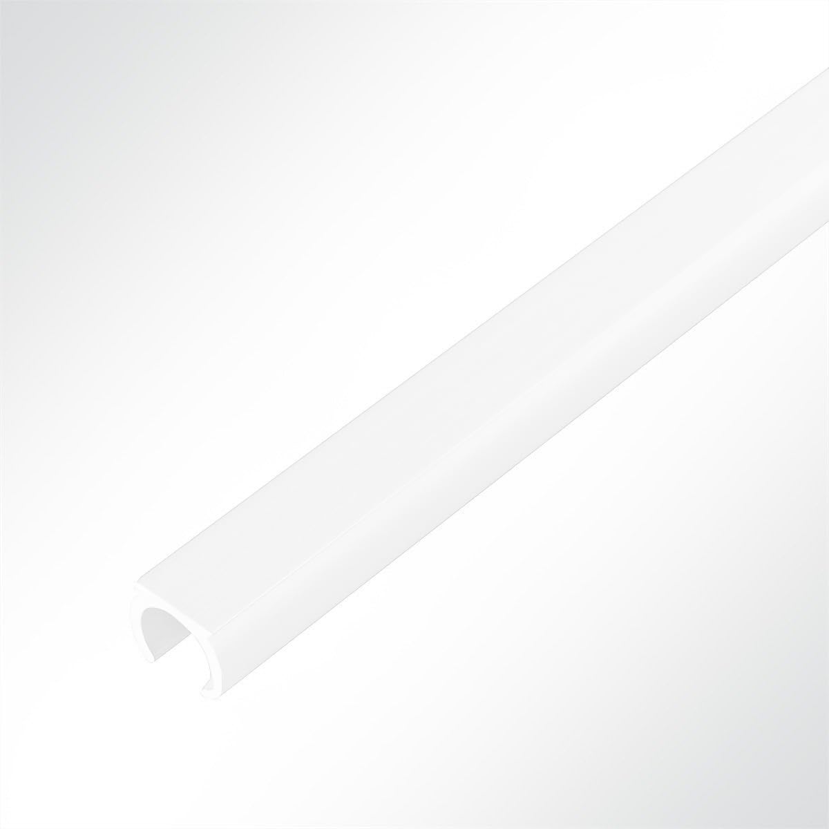 Kederschiene Kederleiste Aluminium C-Profil weiß RAL 9016 für Keder 5-9mm Länge 1 Meter
