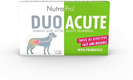 Duo Acute – Fast-Acting Anti-Diarrheal for Dogs – 24 hr Diarrhea Relief Formula with Probiotics and Electrolytes
