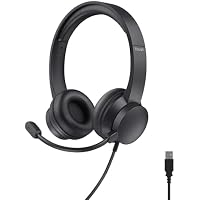 Trust Roha II USB Auriculares con Micrófono PC Ligero On Ear,