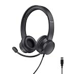 Trust Roha II Casque USB avec Micro Léger on Ear, Noir