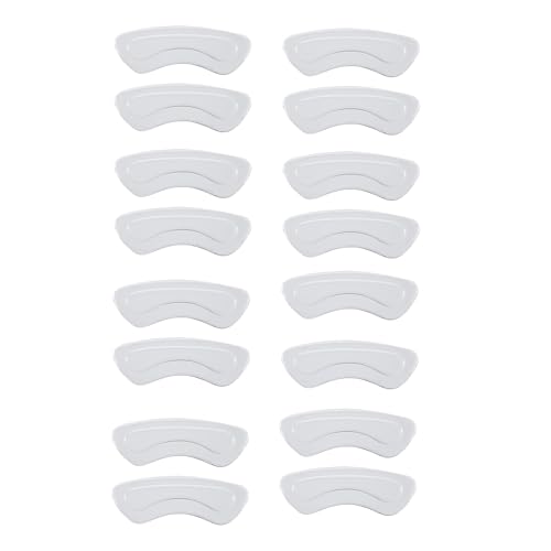 16 Piezas Taloneras Silicona, Taloneras Transparente para Hombres y Mujeres, Almohadillas para Pies Autoadhesivas, Evita Rozaduras y Ampollas, Ideal para Tacones Altos y Calzado Diario