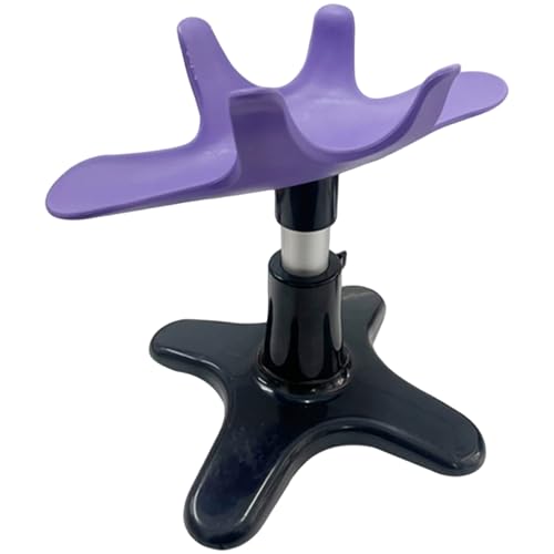 Lcarege Dog Grooming Stand Adjustable Height Rotatable Dog Stand for Grooming Rubber Pet Support Holder for Bathing Trimming Purple