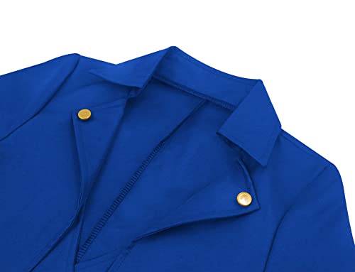 AIEOE - Boy Steampunk Coat Child Medieval Gothic Frock Coat Renaissance Victorian Pirate Viking Costume for Carnival Partit Cosplay Long Sleeves Vintage Boy Jacket - Child