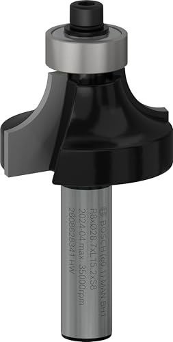 Bosch Accessories Professional Abrundfräser Standard for Wood (für Holz, Radius 8 mm, Arbeitslänge 15,5 mm, Zubehör Handfräse) Bosch Accessories Professional Abrundfräser Standard for Wood (für Holz, Radius 8 mm, Arbeitslänge 15,5 mm, Zubehör Handfräse)