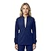 Natural Uniforms Women’s Zip-Front Raglan Warm-Up Jacket – 4-Way Stretch, Moisture-Wicking, Contemporary Fit, Stand Collar, Front Welt Pockets – Medical Scrubs Jacket (True Navy Blue, Medium)
