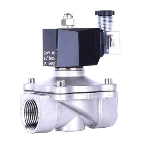 Électrovanne normalement fermée inox 2 pouces 220V IP65 vanne solénoïde eau