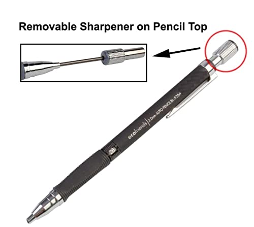Image of deziine�2.0mm Mechanical Auto Pencil + Lead Box (5 Leads) - Body Color Black