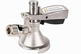 GASTROBEDARF WESTERBARKEY Kegverschluss Zapfkopf Keg Flachkeg Typ A Bierausgang Oben 5/8& 3/4 inkl. Lippenventil
